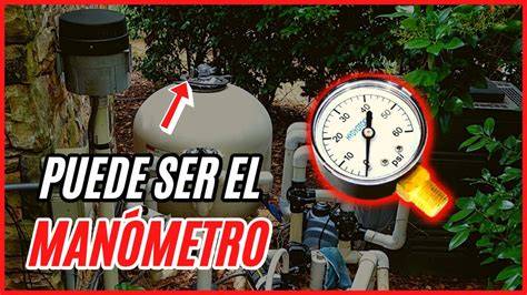 Manómetro de filtro de arena piscina