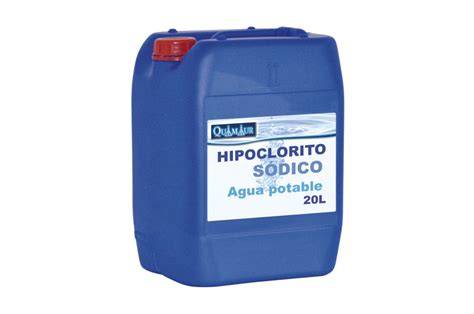 Depósito de hipoclorito sódico para agua potable