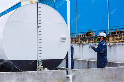 inspección de tanque FRP industrial