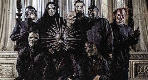 Slipknot máscaras de gas escenario