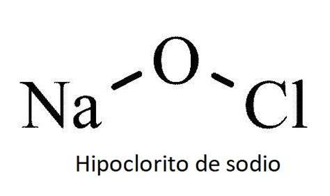 Hipoclorito de sodio estructura molecular