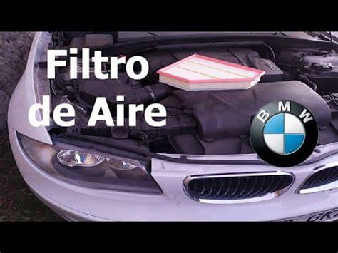 Ubicación filtro aire motor BMW Serie 1