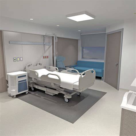 Habitación hospitalaria con filtro HEPA