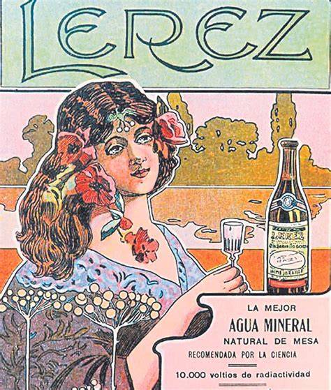 Antigua botella de agua del Lérez