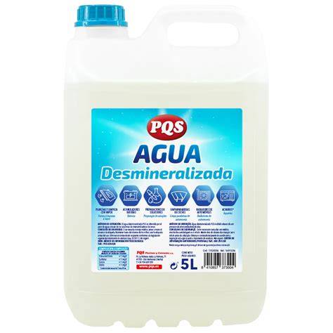 comparación agua normal desmineralizada vapor