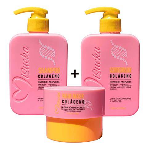 Rutina capilar con shampoo acondicionador mascarilla