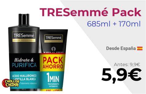 Pack TRESemmé champú y mascarilla