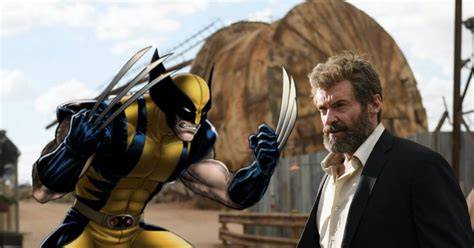Hugh Jackman con traje amarillo de Lobezno