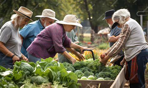 Patio comunitario con jardín para personas mayores