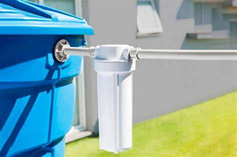 filtro de agua de una pulgada instalado