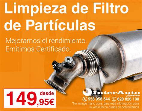 limpieza profesional de filtro de partículas