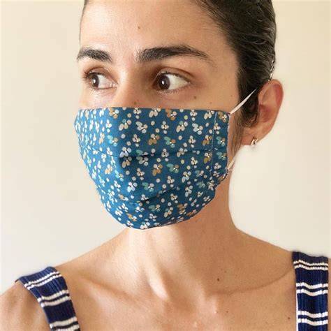 mascarilla de algodón con bolsillo para filtro
