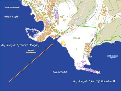 Mapa de la acequia del barranco de Arguineguín