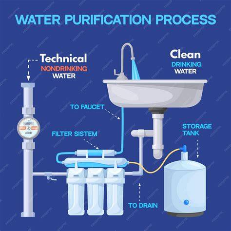 Esquema de filtración del filtro Pi Water