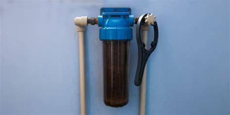 filtro de agua instalado en autocaravana