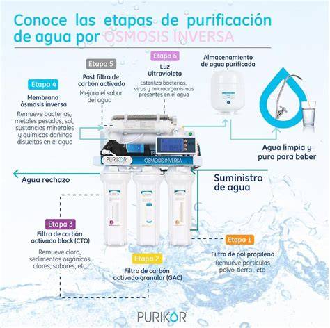 Esquema de retrolimpieza del purificador