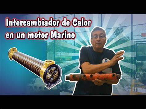 Intercambiador de calor motor marino desmontado