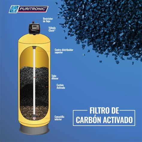 Filtro de carbón activado para agua doméstica