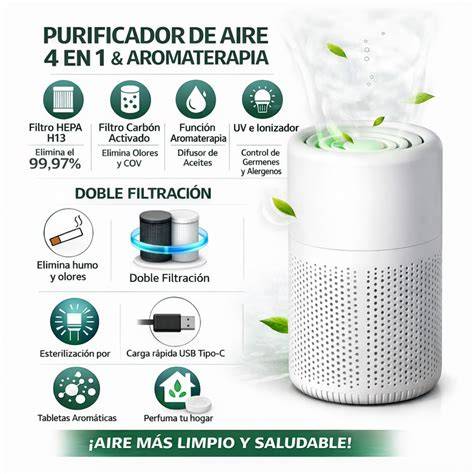 Funcionamiento de purificador con filtro HEPA