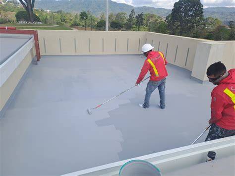 Capas de impermeabilización en techo de sauna