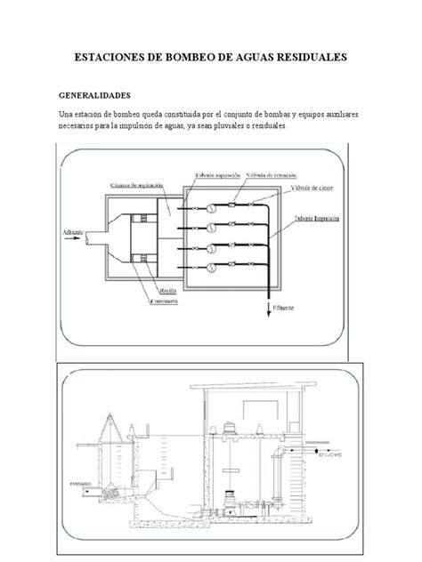 Esquema de estación de bombeo residual