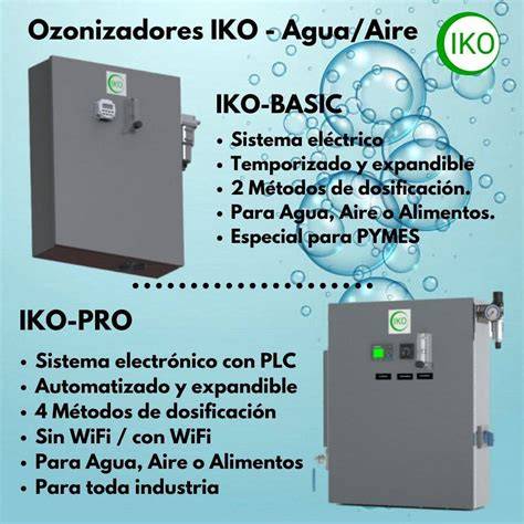 Tipos de ozonizadores aire agua y equipos mixtos