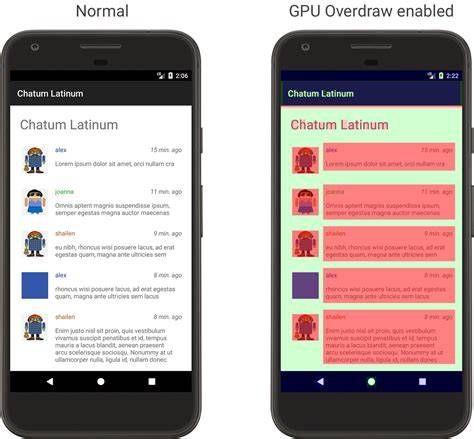 Mapa de colores de superposición GPU Android