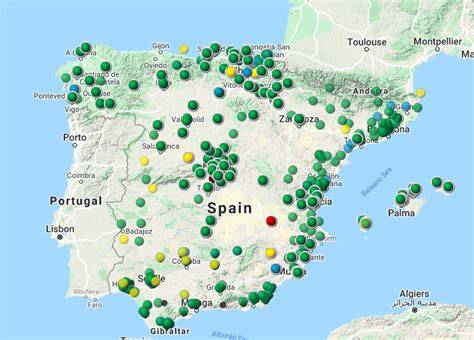 Mapa interactivo AirNow calidad del aire