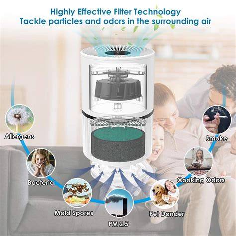 Filtro HEPA y carbón activado purificador