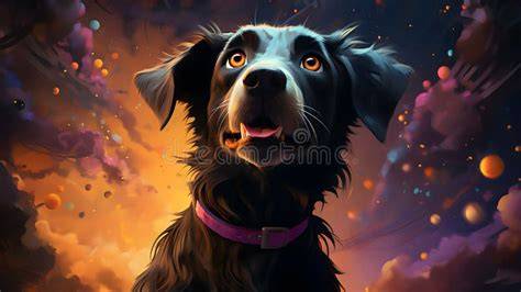 Perro con fondo cambiado mediante inteligencia artificial