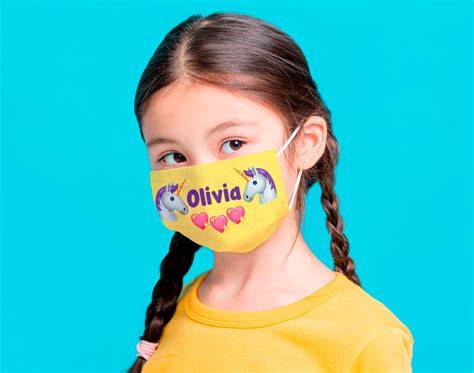 Mascarilla infantil personalizada con estampado