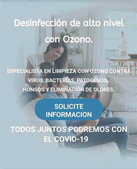 Desinfección doméstica de productos con ozono