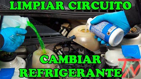 limpieza del circuito refrigerante automotriz
