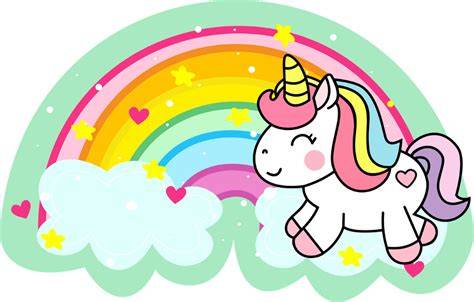 Filtro de unicornio con arcoíris y colores pastel
