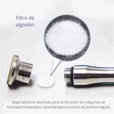 Filtro de algodón para equipo microdermoabrasión