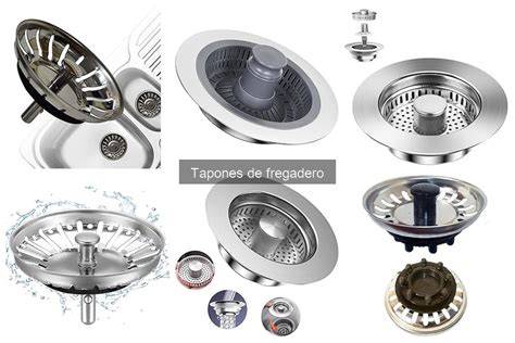 Tipos de tapones filtro para fregadero