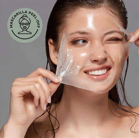 Retirada segura de mascarilla peel off