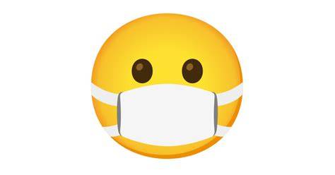 Emoji cara con mascarilla médica