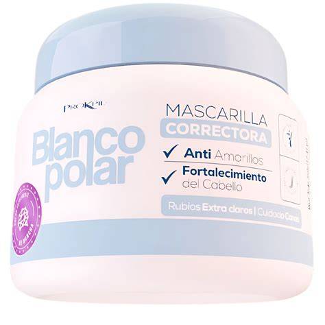 Mascarilla Blanco Polar para cabello rubio