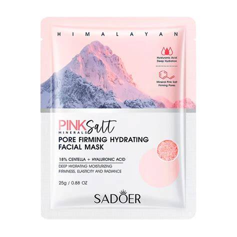 Preparación de mascarilla facial con sal rosa