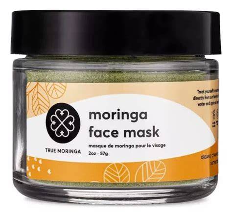 Preparación de mascarilla facial de moringa
