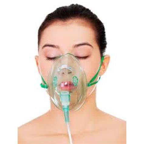 Mascarilla de oxígeno pediátrica transparente