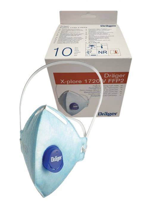 Mascarilla Dräger X-plore 1720 FFP2 plegada