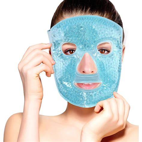 Mascarilla facial de gel frío calor