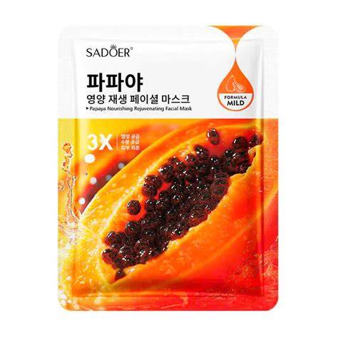 Papaya madura para mascarilla facial