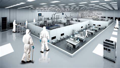 Filtro hidrofóbico en sala blanca de semiconductores