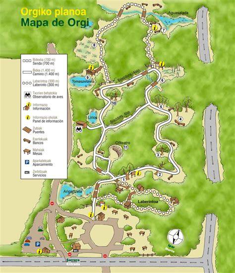 Bosque de Orgi y senderos entre robles