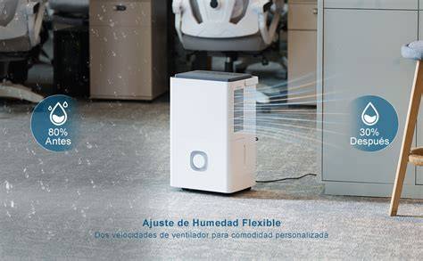 Deshumidificador portátil con ruedas y asa