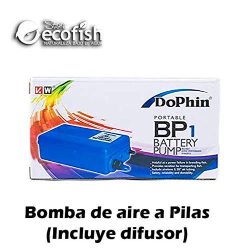 Bomba de aire a pilas con piedra difusora