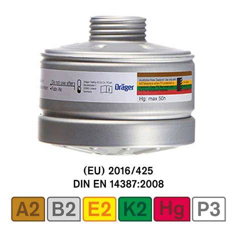 Filtro combinado Dräger A2B2E2K2 Hg P3